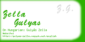 zella gulyas business card