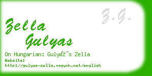 zella gulyas business card